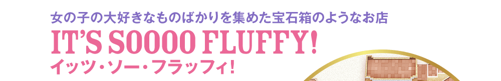 女の子の大好きなものばかりを集めた宝石箱のようなお店 It’s SOOOO FLUFFY! イッツ・ソー・フラッフィ!